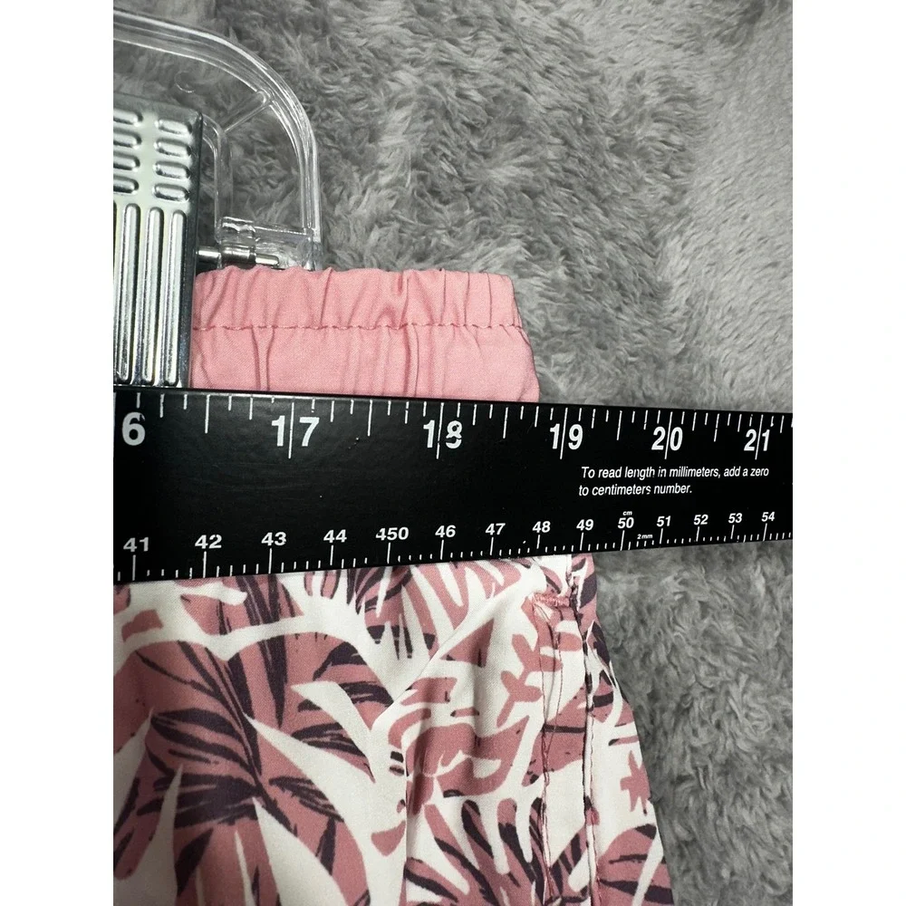 Quiksilver Swim Trunks Mens XL‎ Pink Tropical Palm Print Mesh Lined Board Shorts